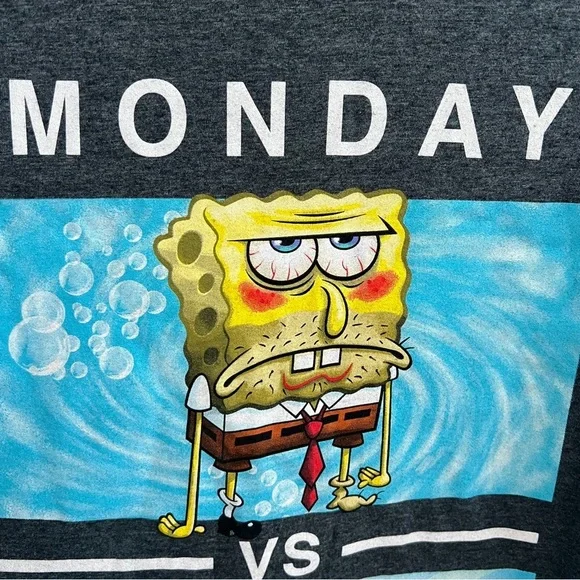 SpongeBob SquarePants Gray Short Sleeve Tee - Picture 4 of 6